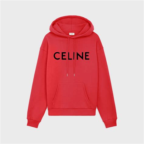 celine comme des garçons hoodie|celine loose hoodie in COTTON FLEECE.